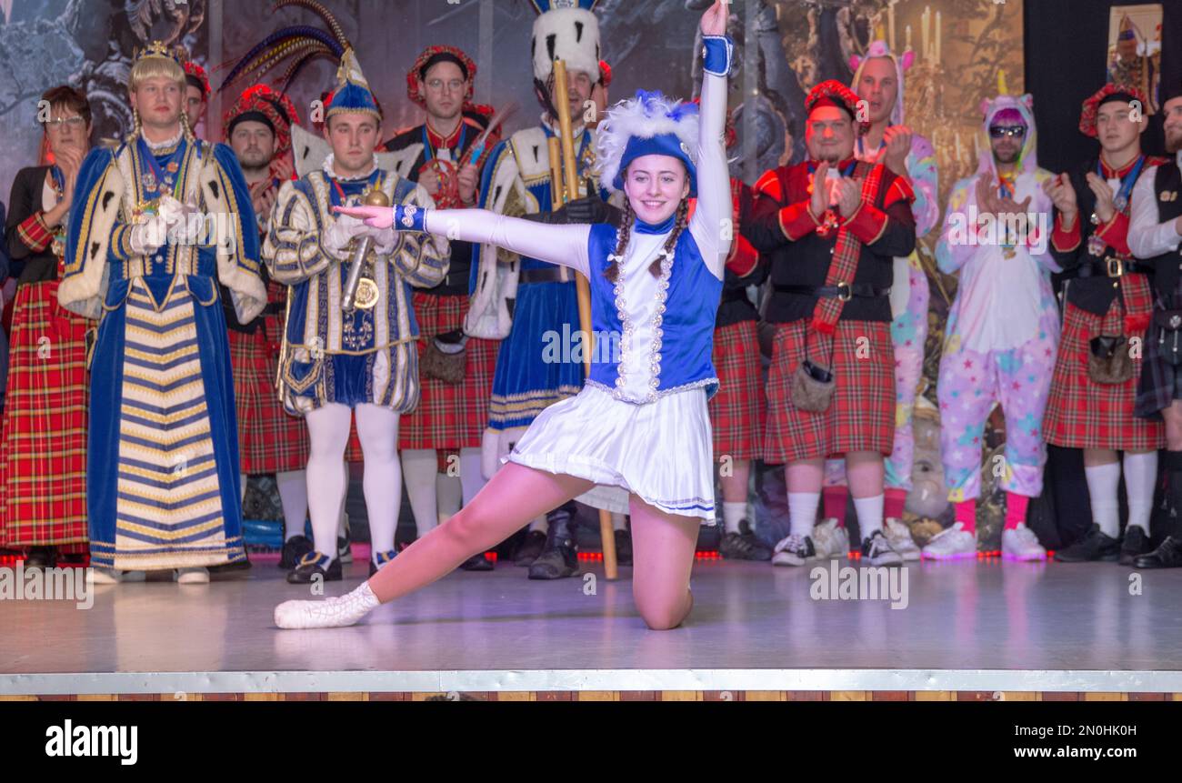 Kostümsitzung 04.02.2023 der Nirmer Narren Banque D'Images