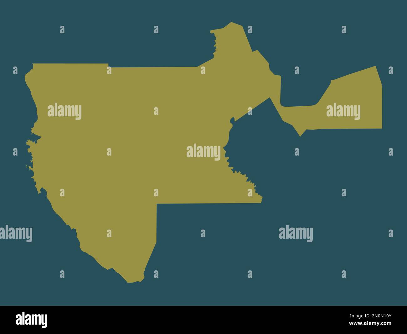 Sultan Kudarat, province des Philippines. Forme de couleur unie Banque D'Images