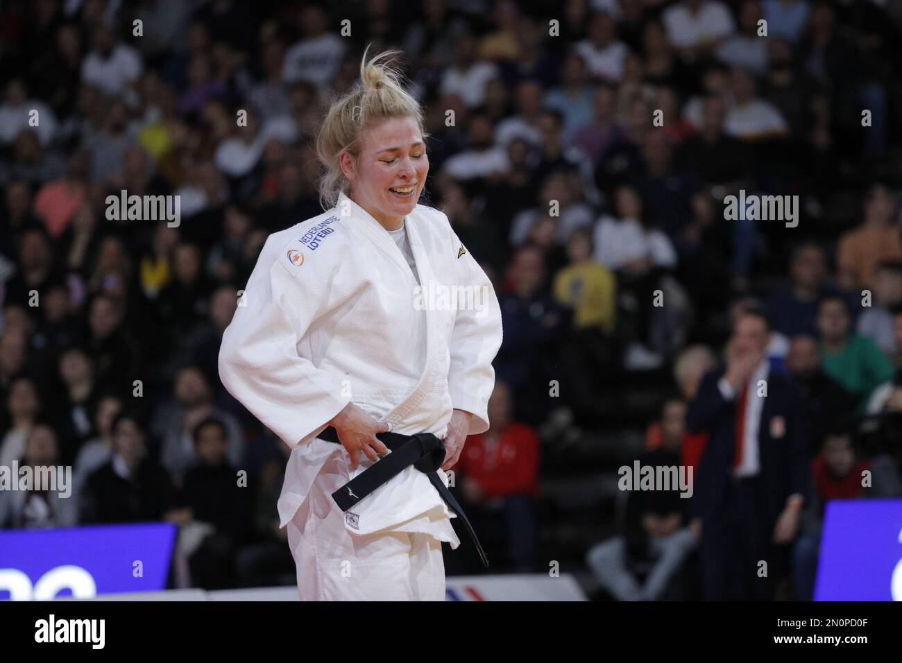 Kim Polling (NED) a remporté la médaille de bronze contre Barbara Matic (CRO) lors de l'International Judo Paris Grand Chelem 2023 (IJF) sur 5 février 2023 à l'arène Accor à Paris, France - photo : Stephane Allaman/DPPI/LiveMedia Banque D'Images