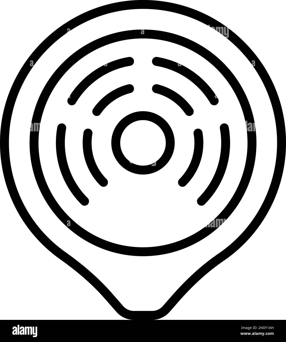 Vecteur de contour de l'icône de l'amphithéâtre touristique. Travail ancien. Vieux stade Illustration de Vecteur