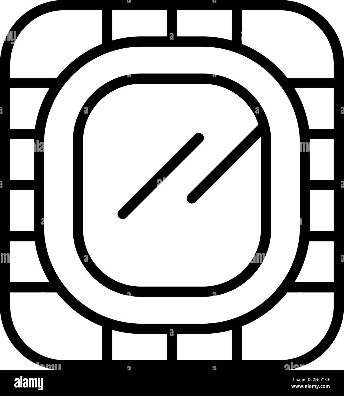 Vecteur de contour de l'icône de l'amphithéâtre du stade. Bâtiment ancien. Travaillez en classe Illustration de Vecteur