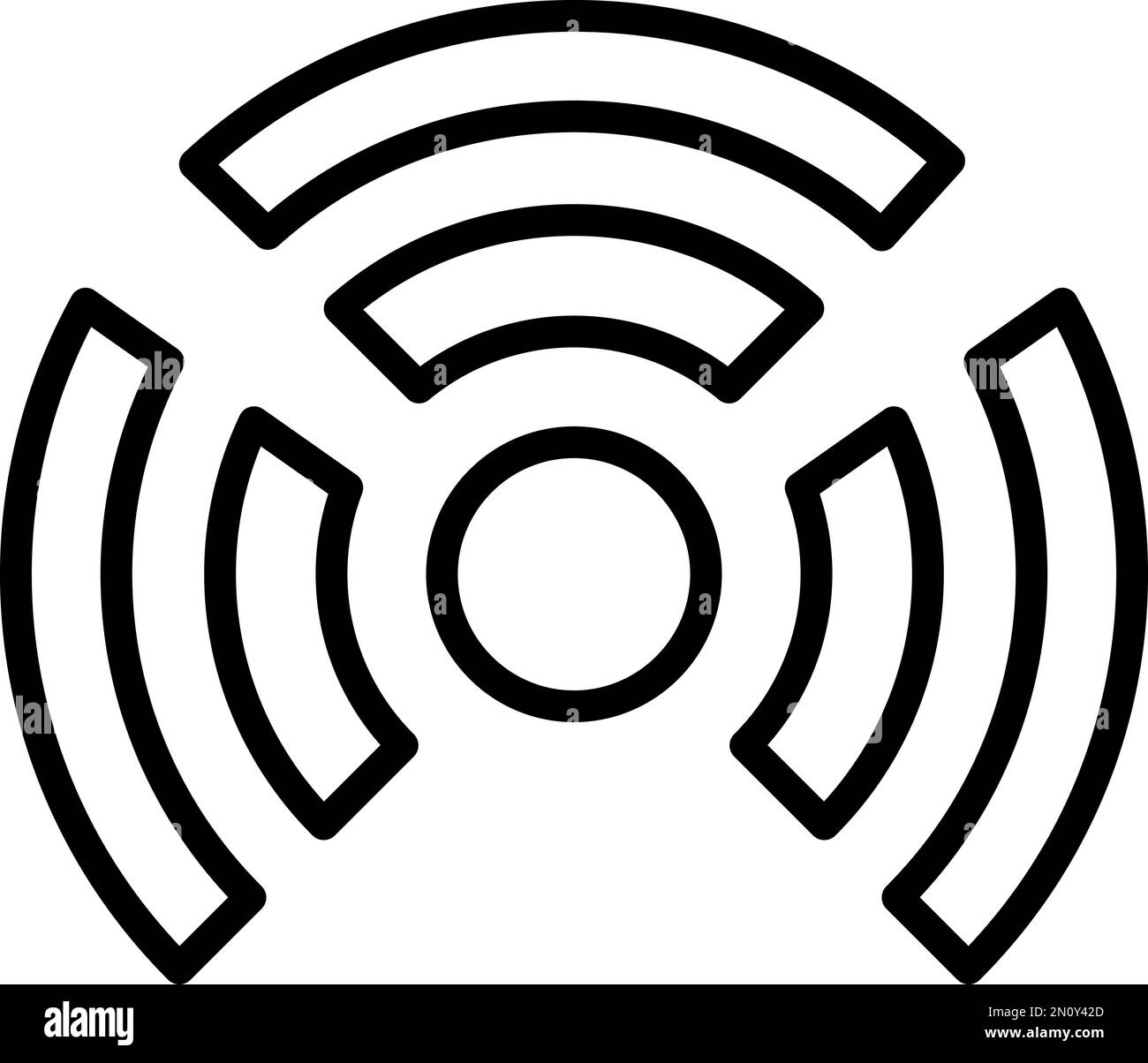 Vecteur de contour de l'ancienne icône de l'amphithéâtre. Travaux de construction. Ancienne culture Illustration de Vecteur