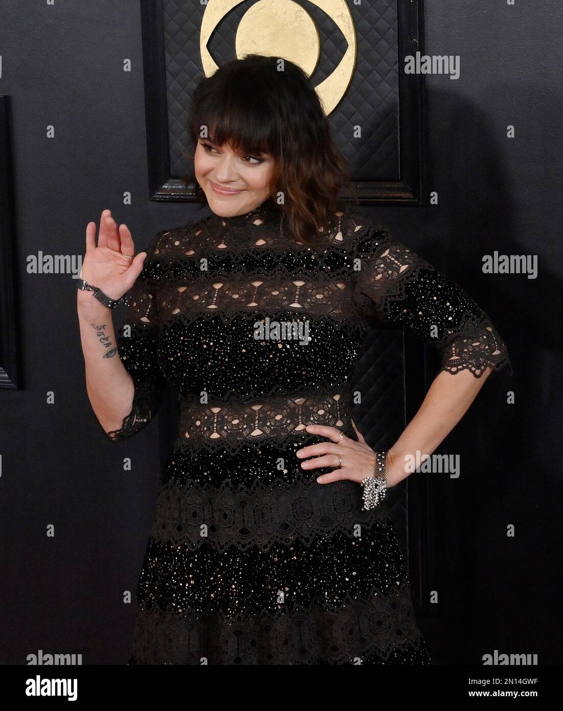 Los Angeles, États-Unis. 05th févr. 2023. Norah Jones participe aux Grammy Awards 65th annuels à l'Arena Crypto.com de Los Angeles, dimanche, à 5 février 2023. Photo de Jim Ruymen/UPI crédit: UPI/Alay Live News Banque D'Images