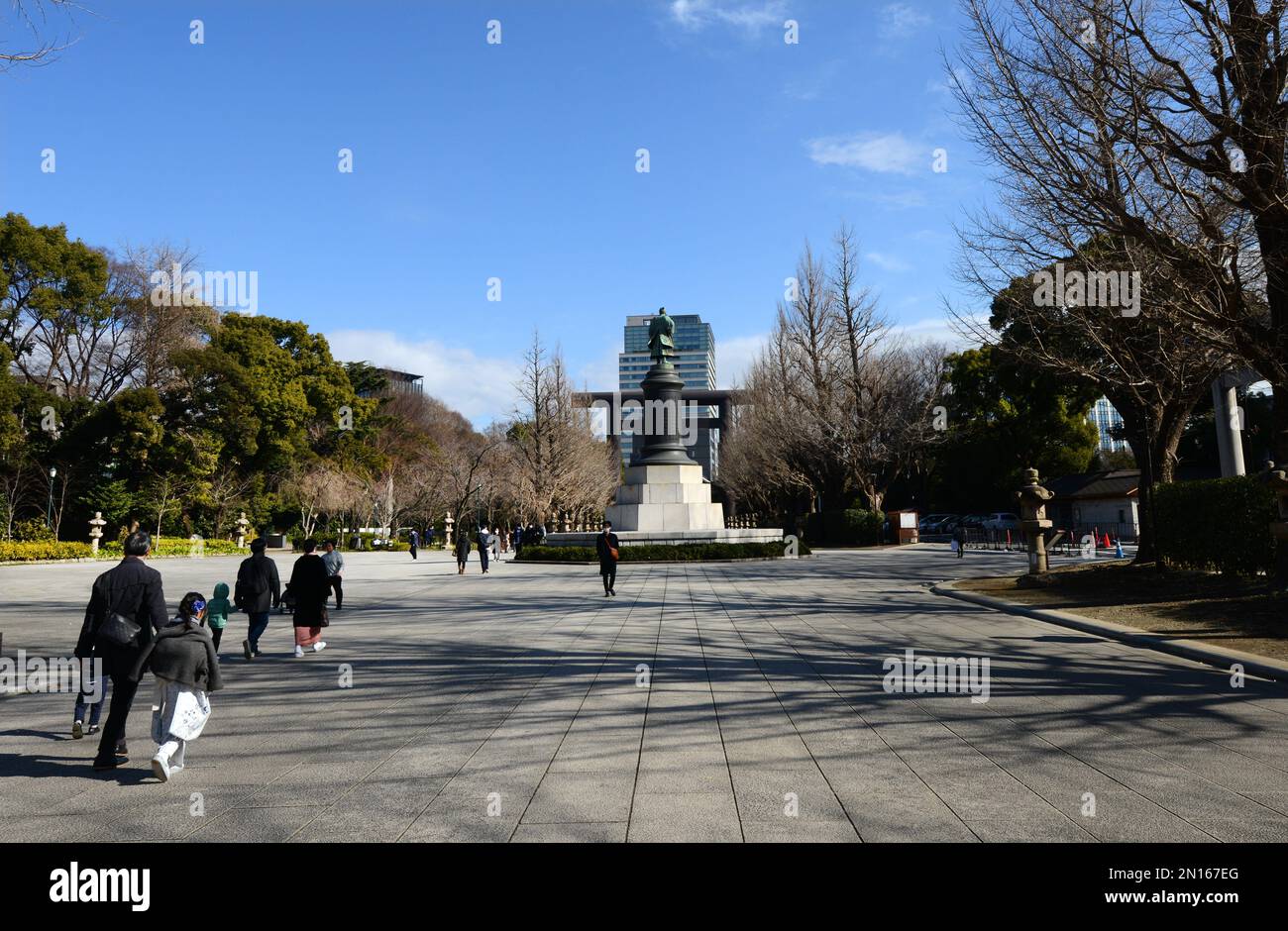 Statue de Masujirō Ōmura - Le grand chef militaire japonais. La statue est située à l'entrée du sanctuaire de Yasukuni complexe dans Chiyoda dist. Banque D'Images