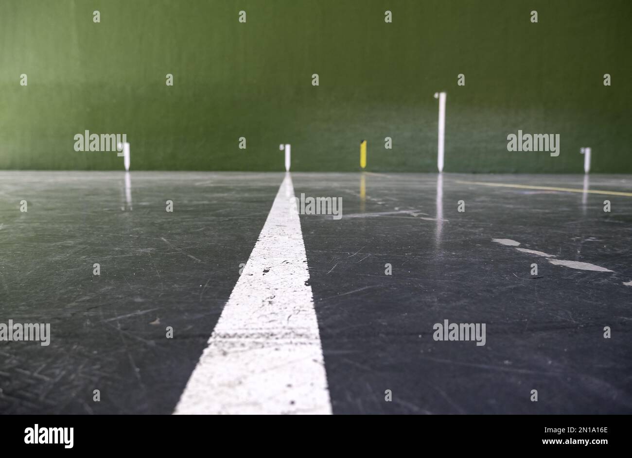 Détails sur le terrain de jeu, de compétition et de sport typiquement espagnol Banque D'Images