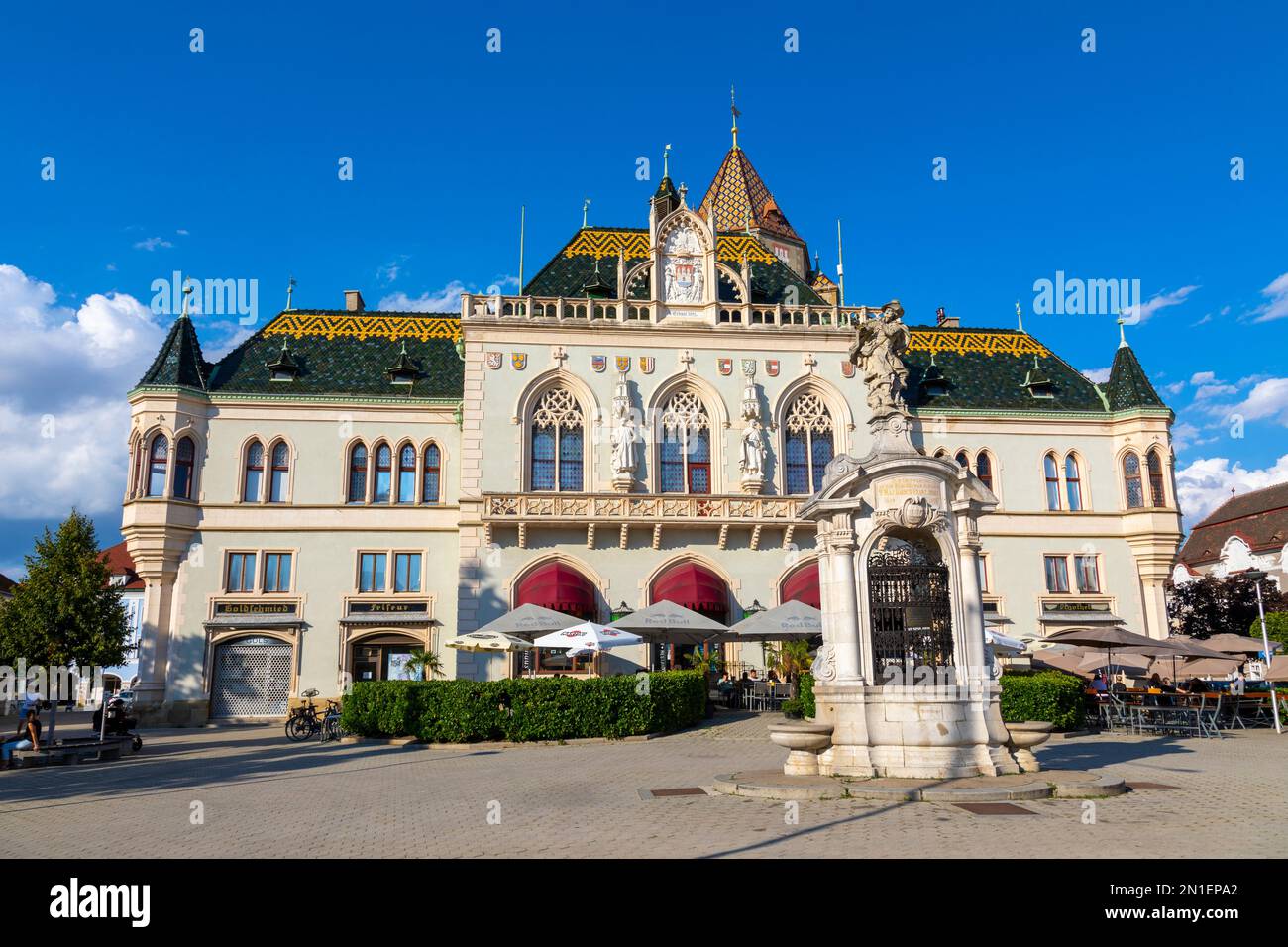 Hôtel de ville, Korneuburg, Basse-Autriche, Autriche, Europe Banque D'Images