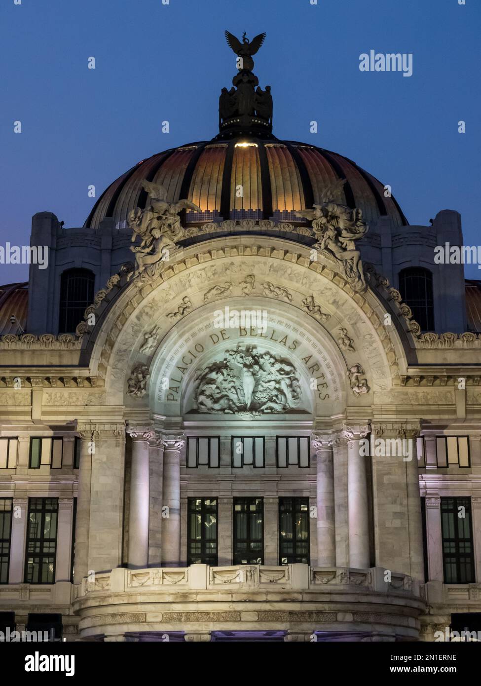 Extérieur du Palacio de Bellas Artes, Mexico, Mexique, Amérique du Nord Banque D'Images