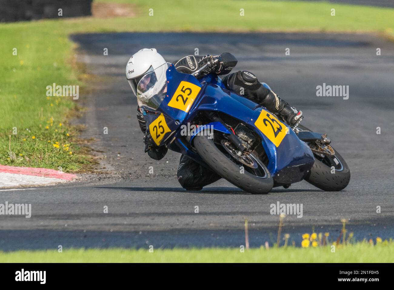 Course de moto classique Banque D'Images