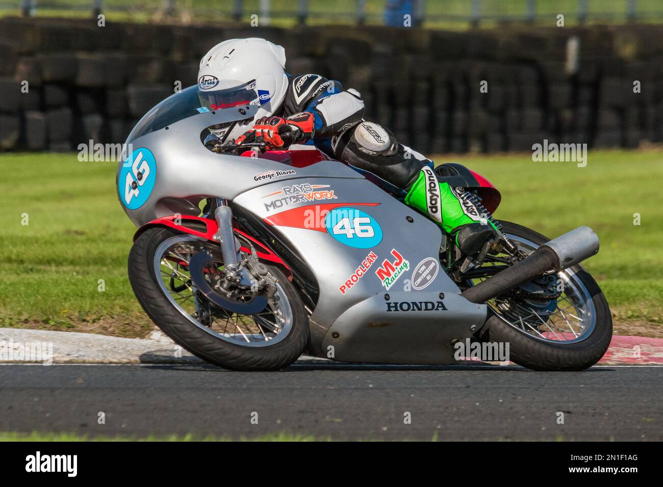 Course de moto classique Banque D'Images