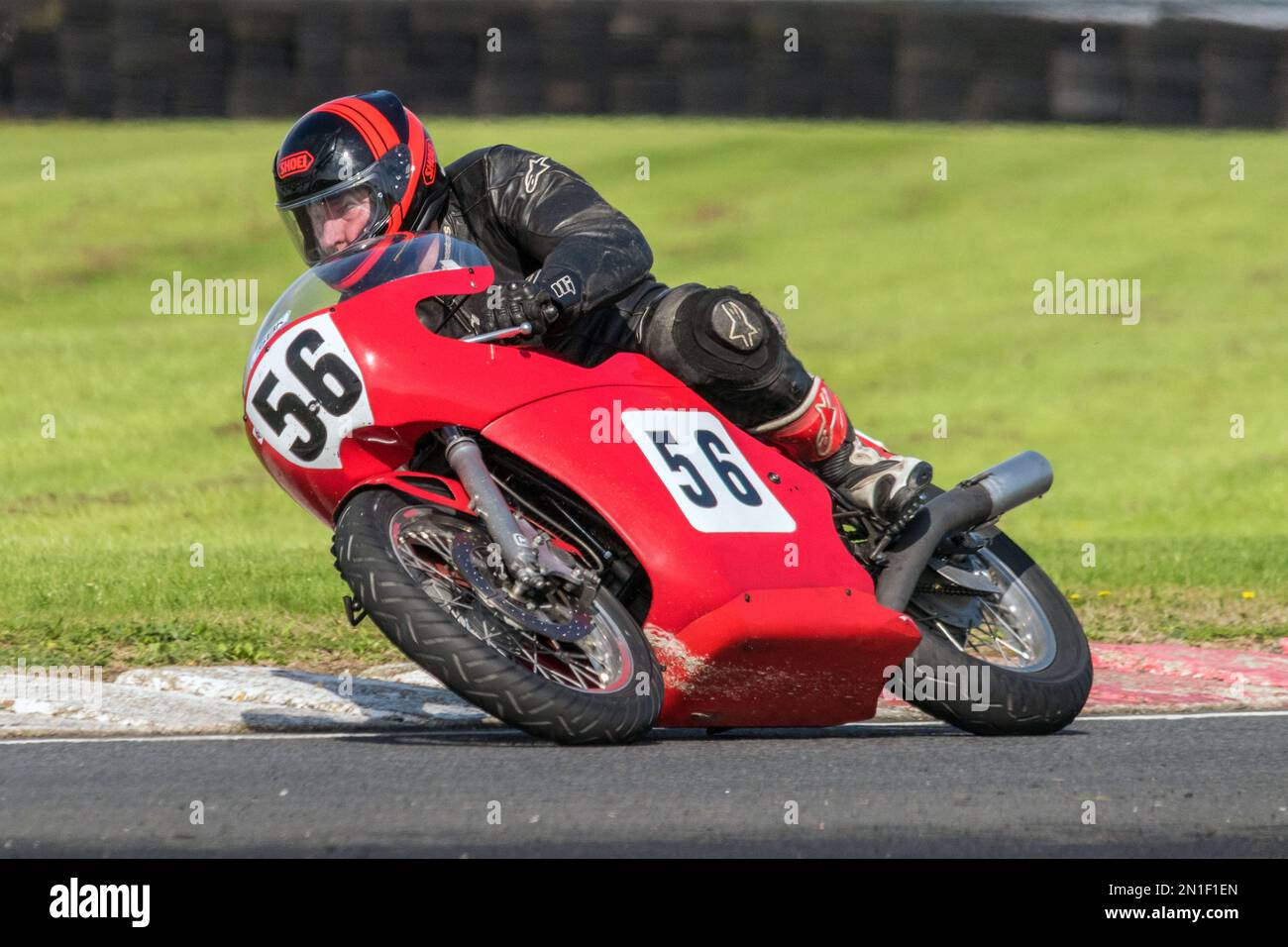 Course de moto classique Banque D'Images