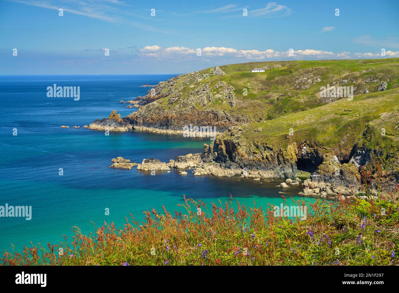 Vue de Gurnards Head, Cornouailles, Angleterre, Royaume-Uni, Europe Banque D'Images