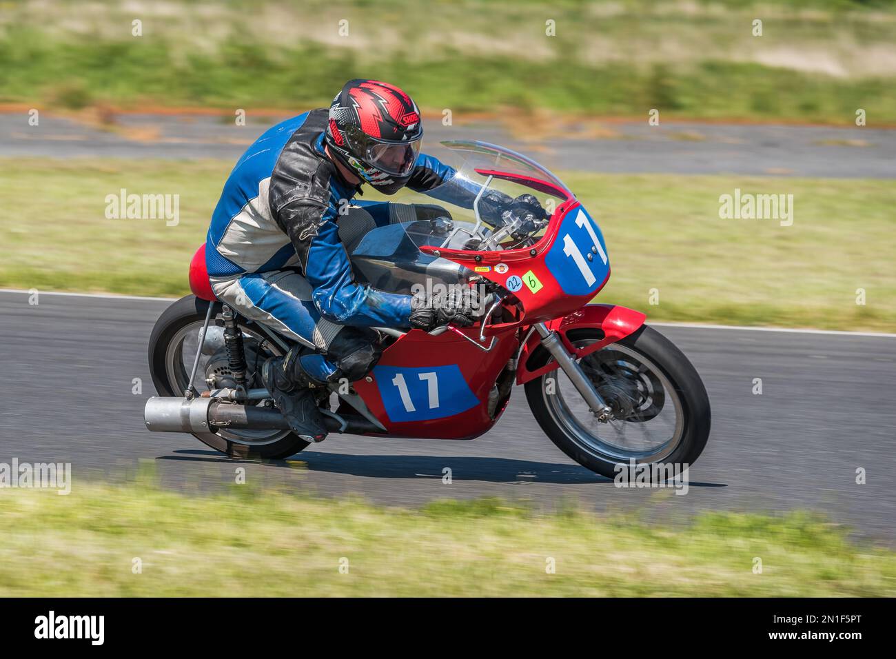 Course de moto classique Banque D'Images