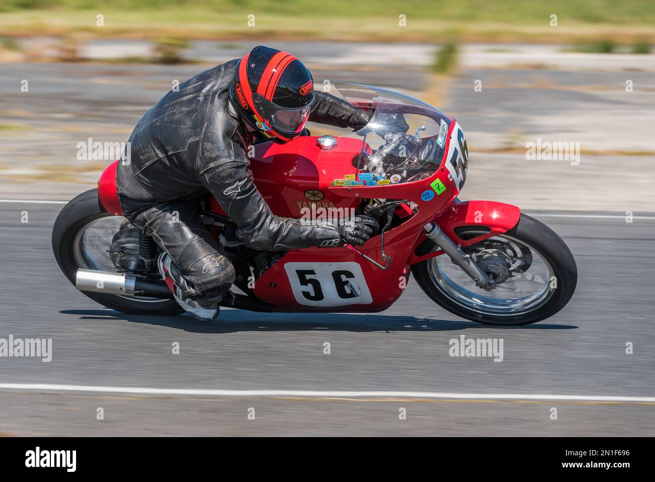 Course de moto classique Banque D'Images