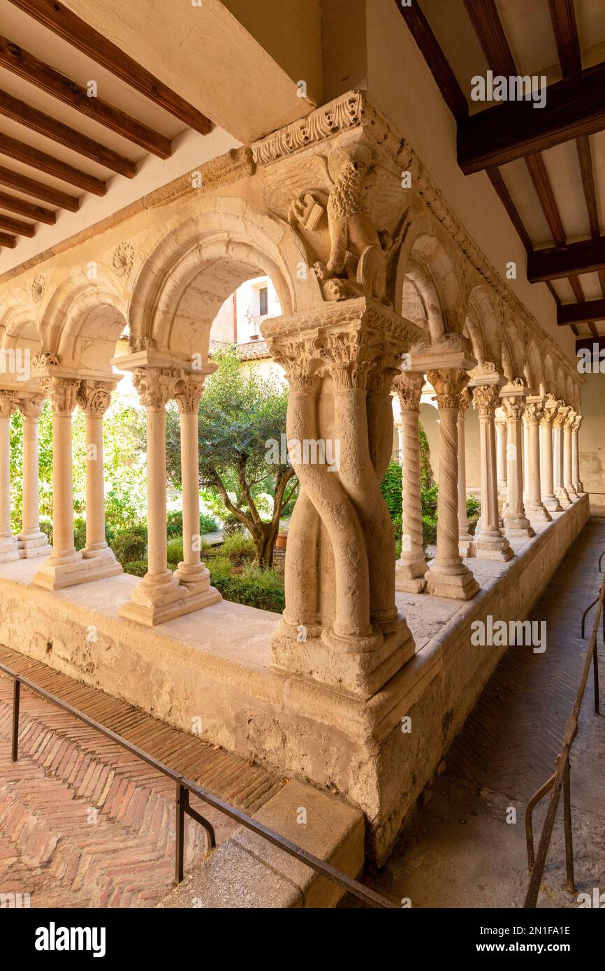 Les cloîtres de la Cathédrale d'Aix, Aix-en-Provence, Bouches-du-Rhône, Provence-Alpes-Côte d'Azur, France, Europe de l'Ouest Banque D'Images