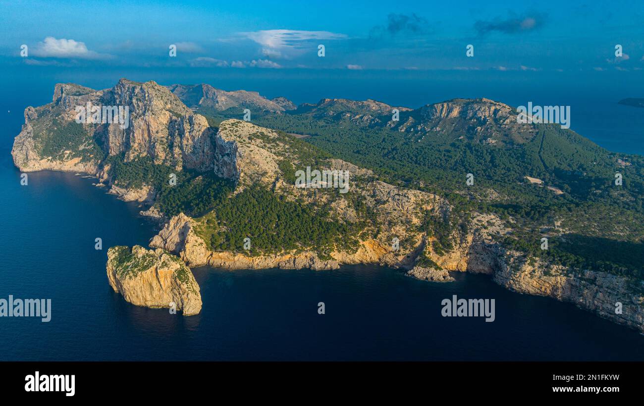 Antenne de la péninsule de Formentor, Pollenca, Majorque, Iles Baléares, Espagne, Méditerranée, Europe Banque D'Images