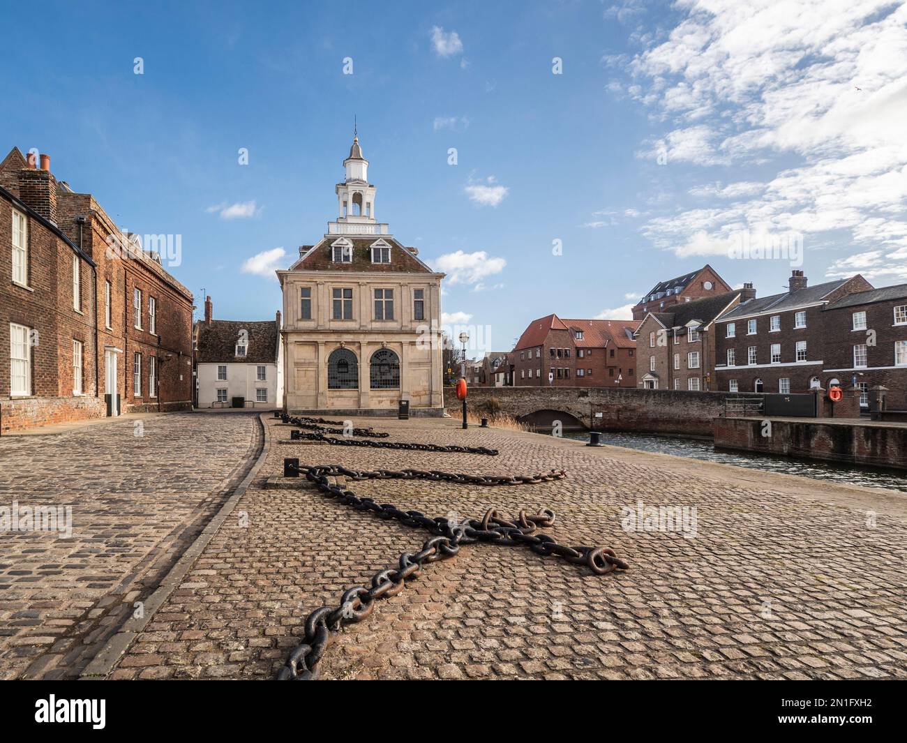 The Custom House, Purfleet Quay, King's Lynn, Norfolk, Angleterre, Royaume-Uni, Europe Banque D'Images