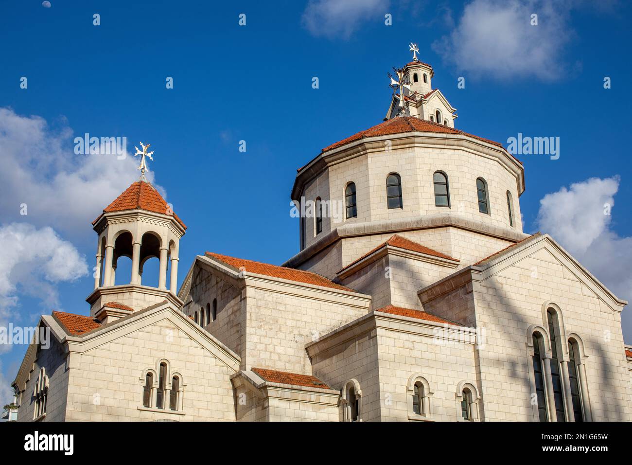 Saint Gregory-Saint Elias Cathédrale arménienne catholique, Beyrouth, Liban, Moyen-Orient Banque D'Images