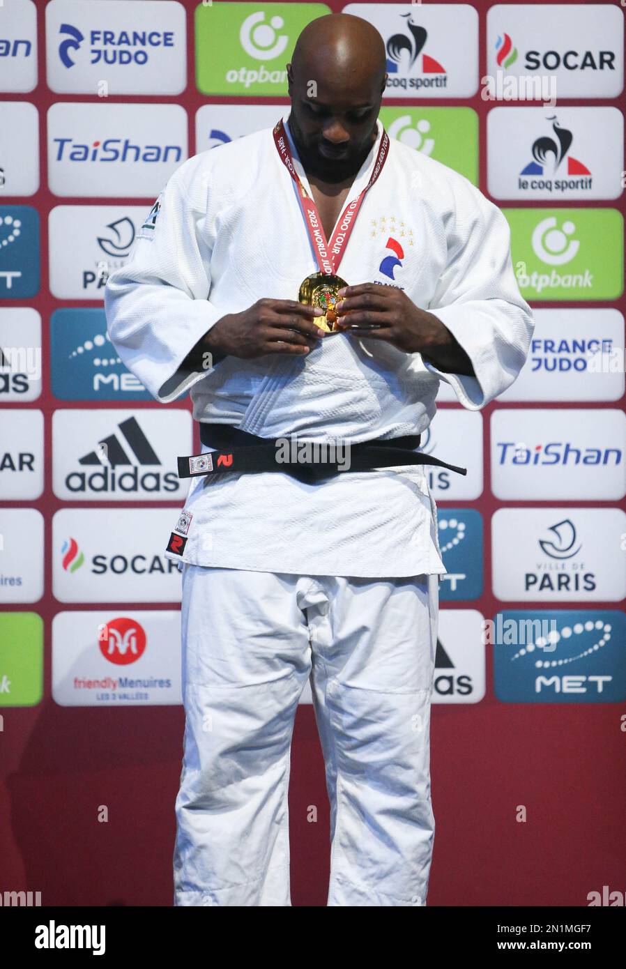 Teddy Rinner de FranceD pendant le Grand Chelem 2023 de Judo Paris sur ...