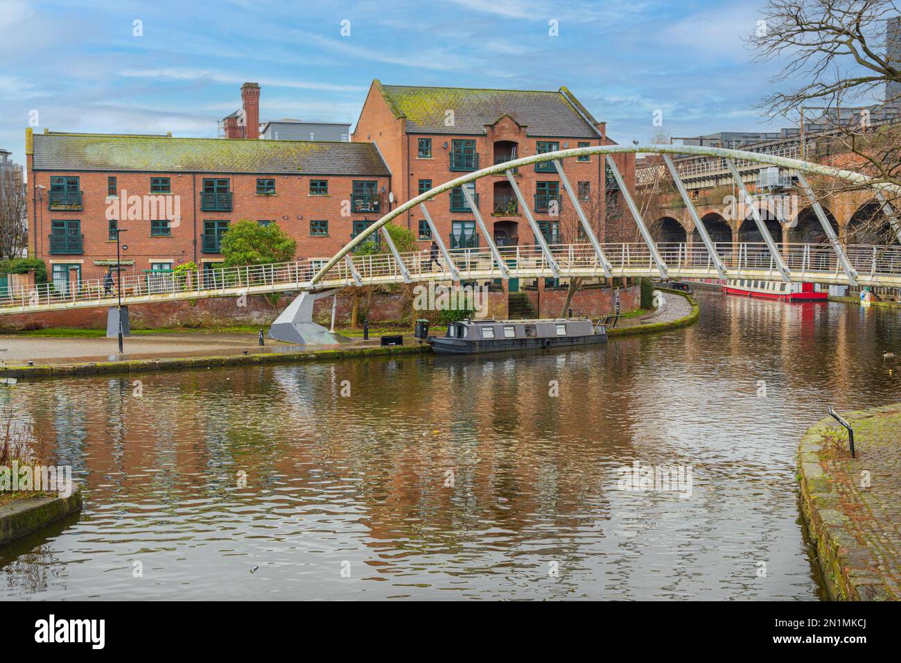 Merchants Bridge à Manchester Banque D'Images