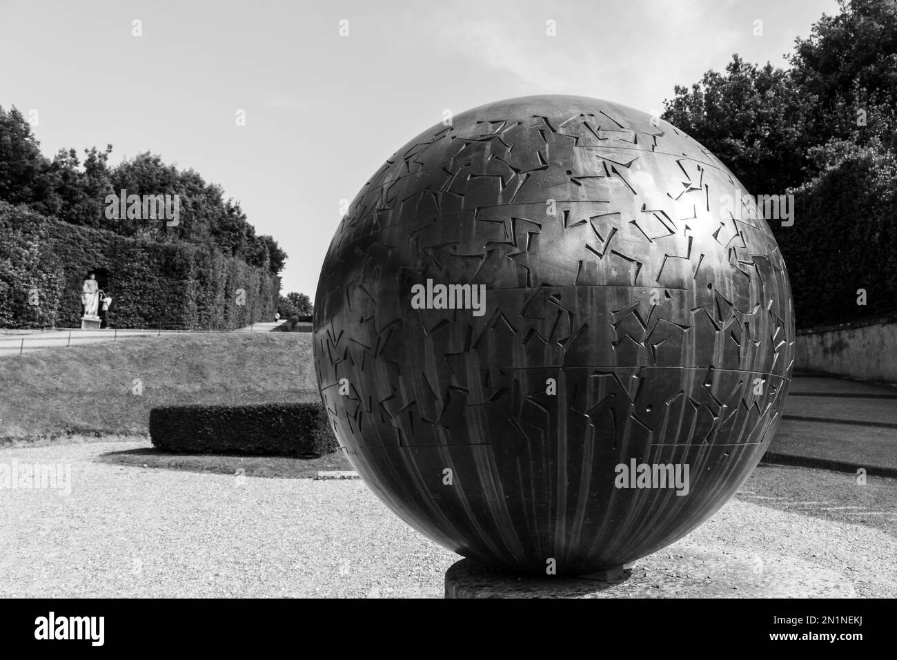 Art dans les espaces publics autour de la ville de Florence, Toscane. Banque D'Images