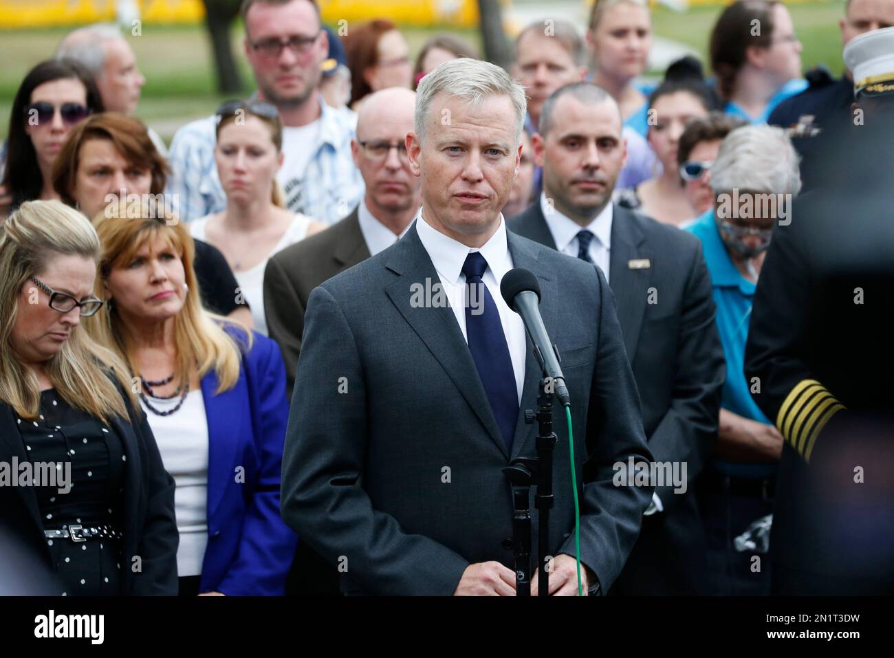 Brauchler, center, district attorney for Colorado's 18th