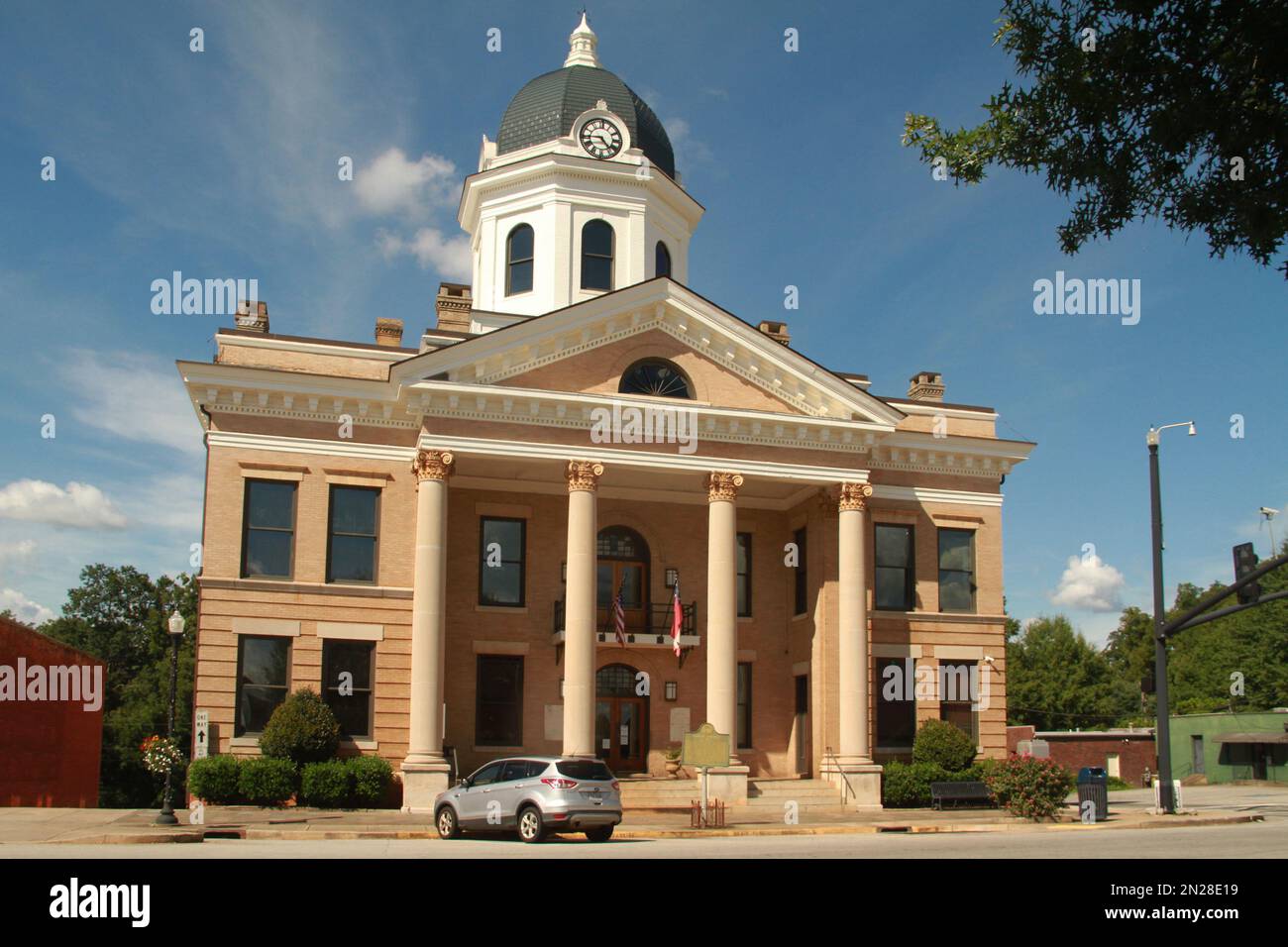 Palais de justice du comté de Jasper à Monticello, GA, États-Unis Banque D'Images