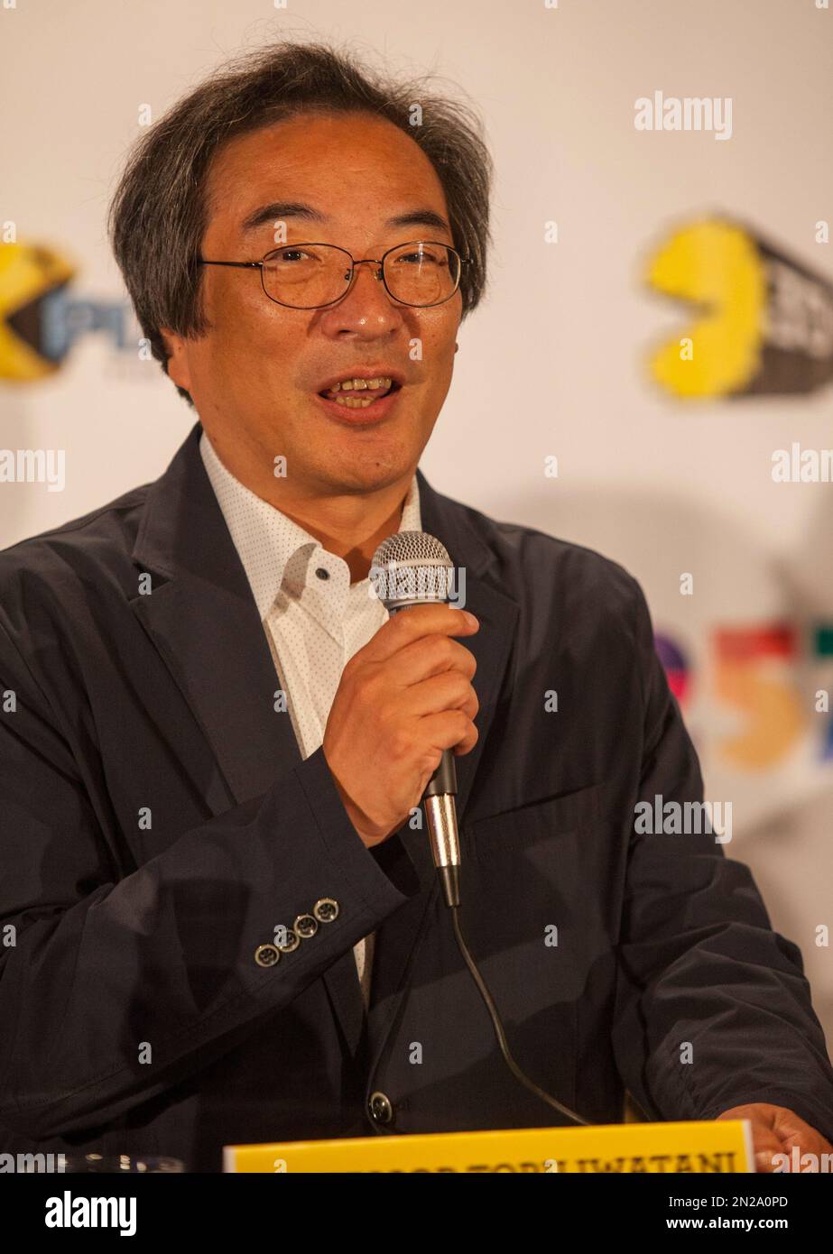 Professor Toru Iwatani, PAC-MAN lead creator, seen at the PAC-MAN’S