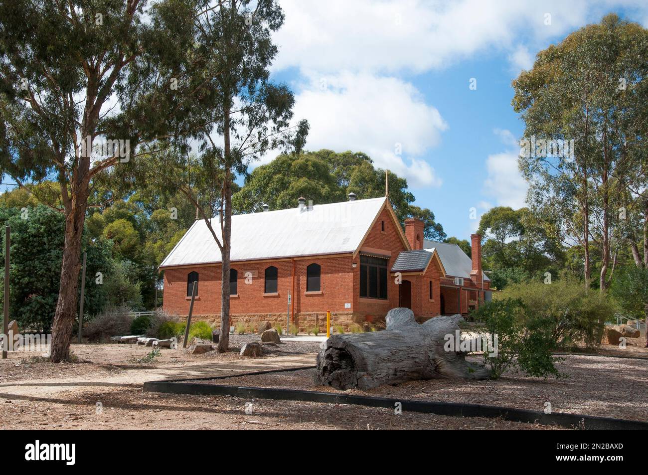 École originale à Guildford, dans les champs aurifères historiques de Victoria, en Australie Banque D'Images