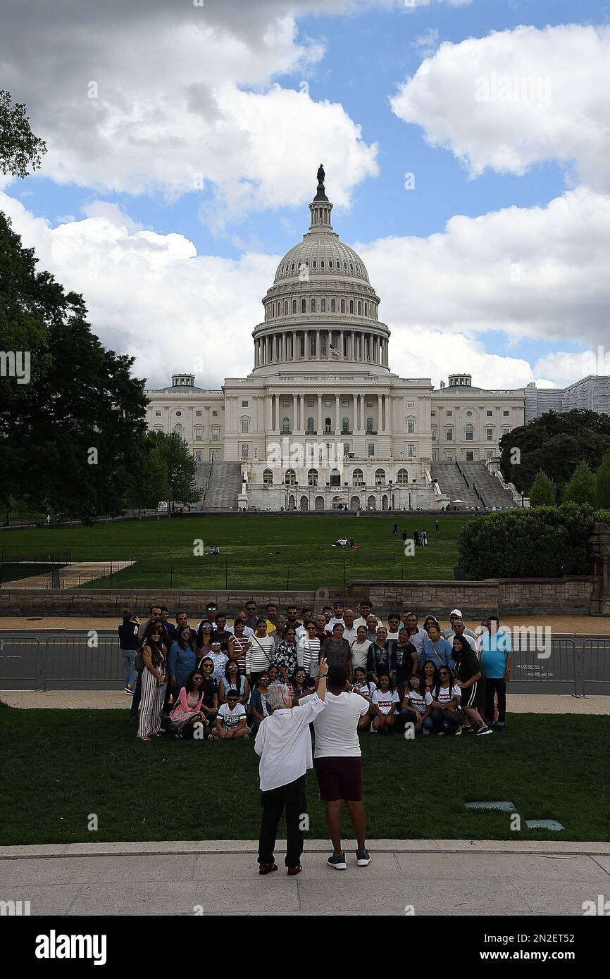 WASHINGTON D C/District of Columbia/USA./ 06.May. 2019/ les voyageurs indiens de l'est ont été photographiés en violation de la capitale Hill bâtiment à Washignton DC (photo..Francis Dean / Deanimages. Banque D'Images