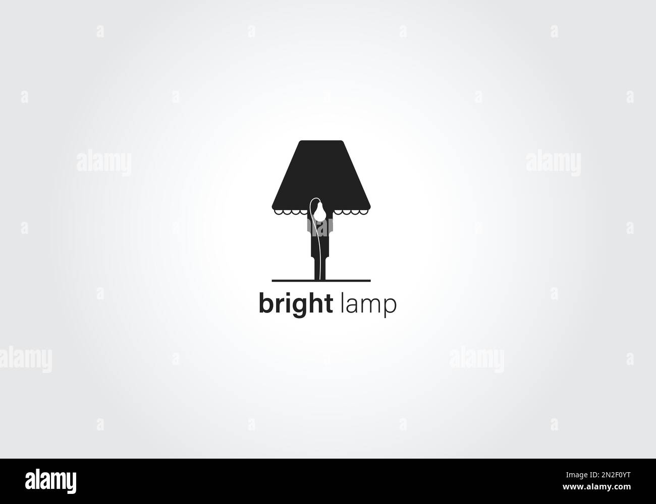 modèle de conception de logo lumineux à motif vectoriel de lampe Illustration de Vecteur