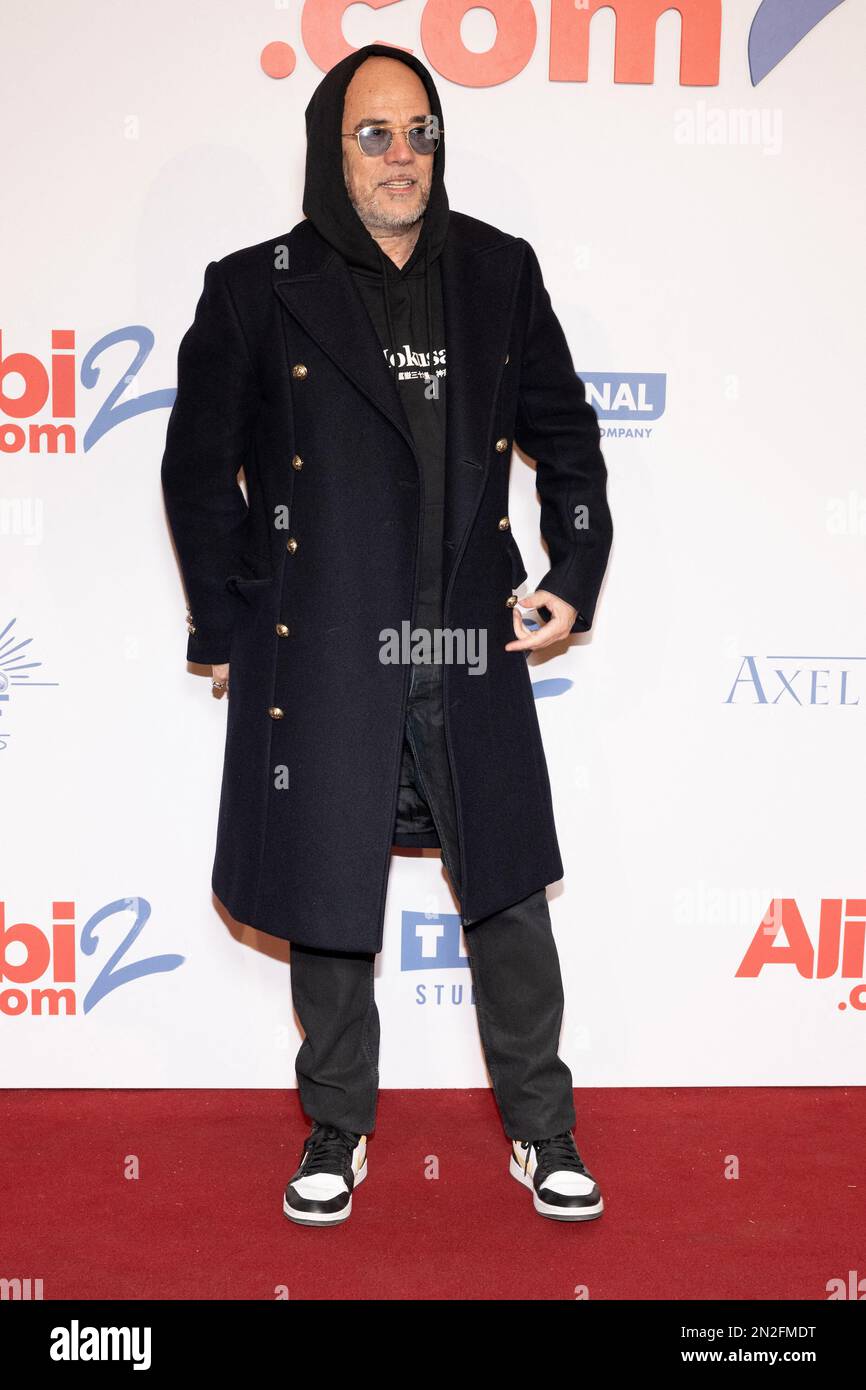 Paris, France. 07/02/2023, Pascal Obispo participe à la première de Alibi.com 2 au Grand Rex, sur 06 février 2023 à Paris, France. Photo de David Niviere/ABACAPRESS.COM Banque D'Images