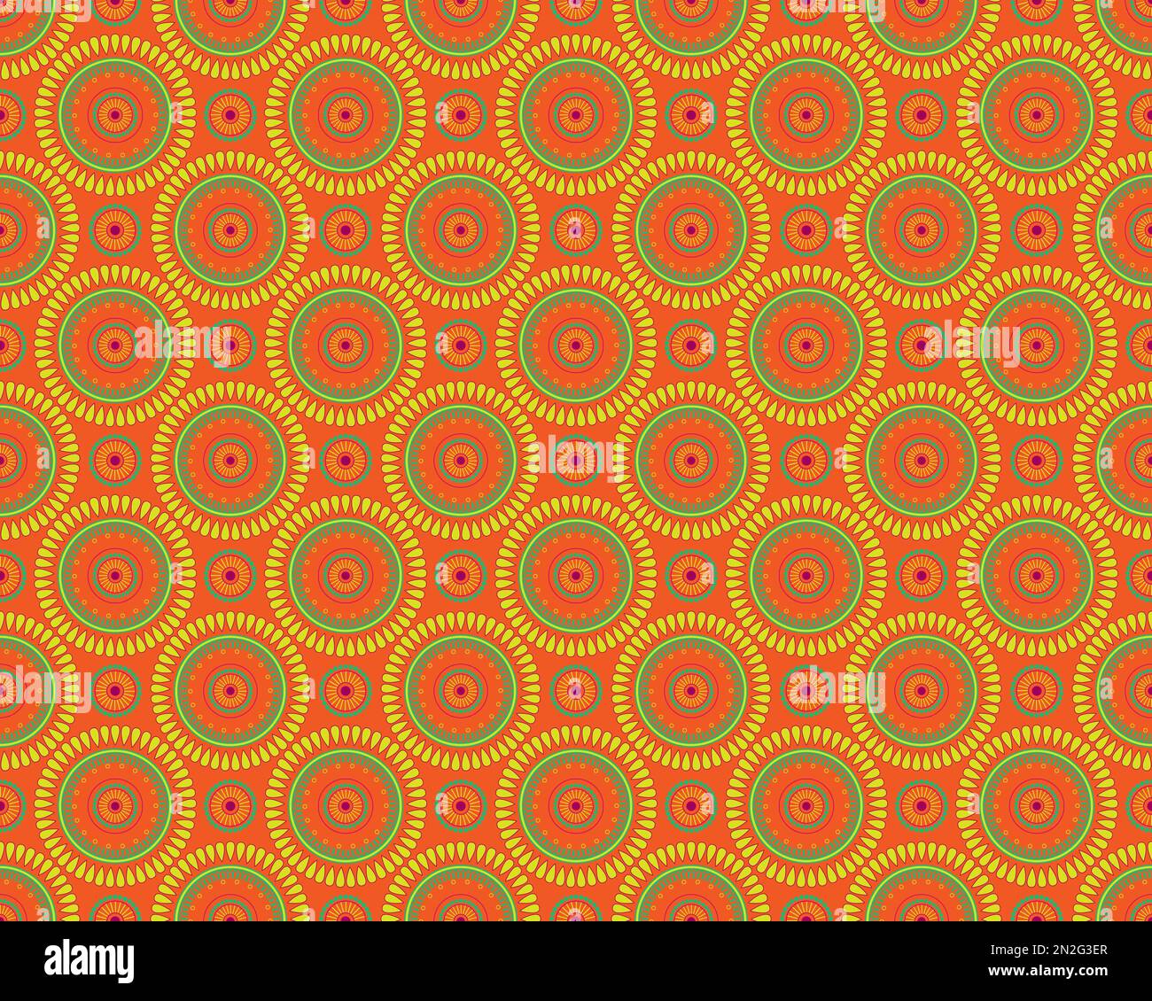COLORÉ MANDALA MOTIF SANS COUTURE, SATRANGI ORNEMENTS MOTIF FLORAL FOND SANS COUTURE MOTIF, ROND MULTICOLORE MANDALA MOTIF VECTORIEL SATRANFG Banque D'Images