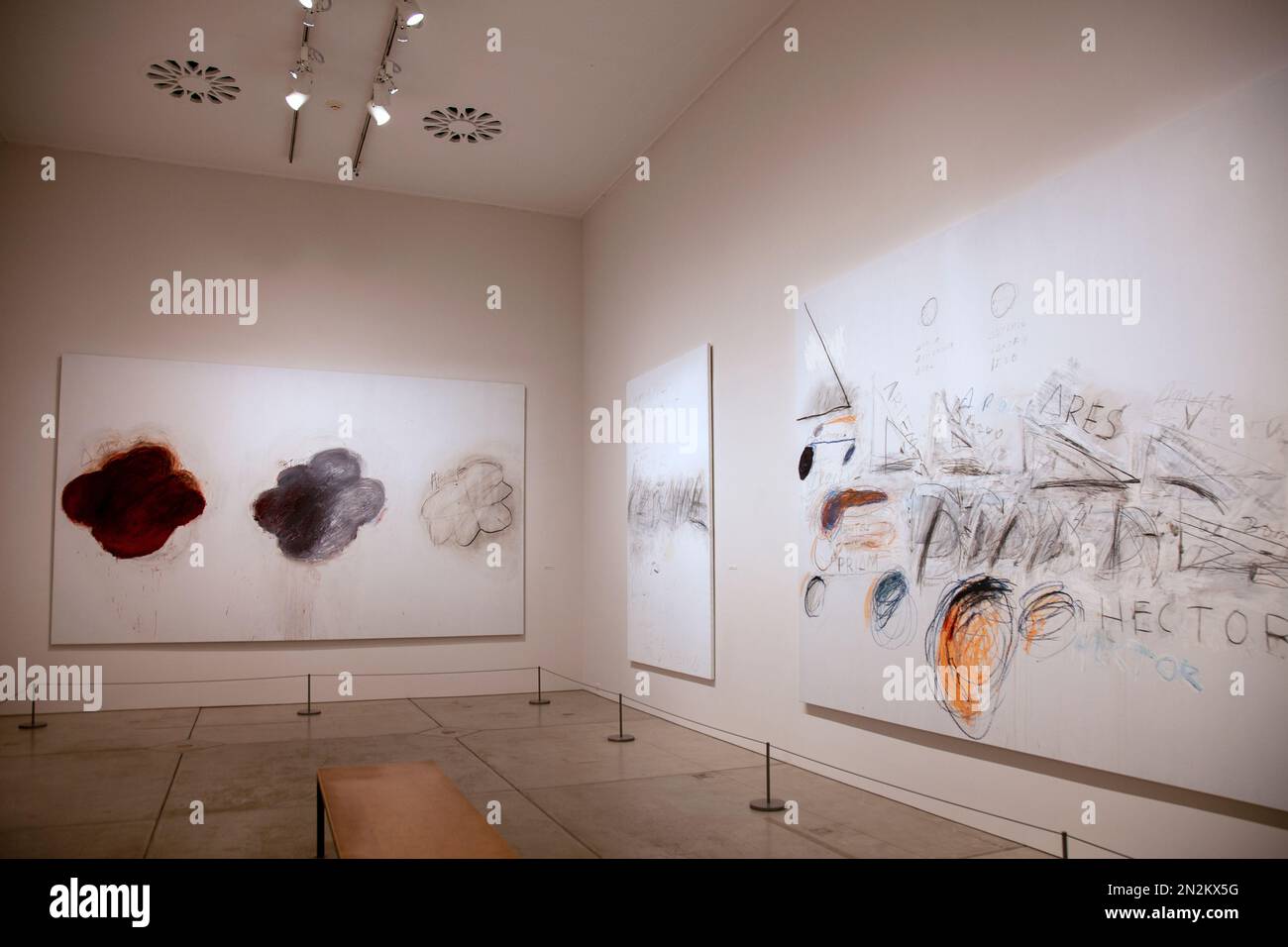 Musée d'art de Philadelphie - salle de galerie Cy Twombly 'Fifty Days at Iliam' - à Philadelphie, Etats-Unis Banque D'Images