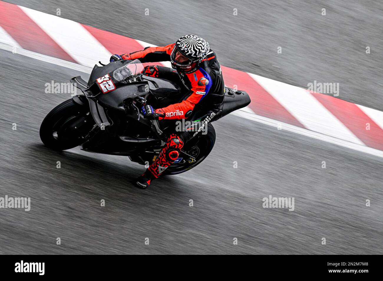 Sepang, Malaisie. 06th févr. 2023. Essais de MotoGP en ouvert à Sepang Shakedown débute 2023 au circuit de Sepang en Malaisie, 06 février 2023 en photo : Lorenzo Savadori tests oficiales de MotoGP en Sepang Shakedown dan inicio a 2023 en el circuito de Sepang en Malasia, 06 de febrero de 2023 POOL/ MotoGP.com/Cordon les images de presse seront à usage éditorial seulement. Crédit obligatoire: © motogp.com crédit: CORMON PRESSE/Alay Live News Banque D'Images