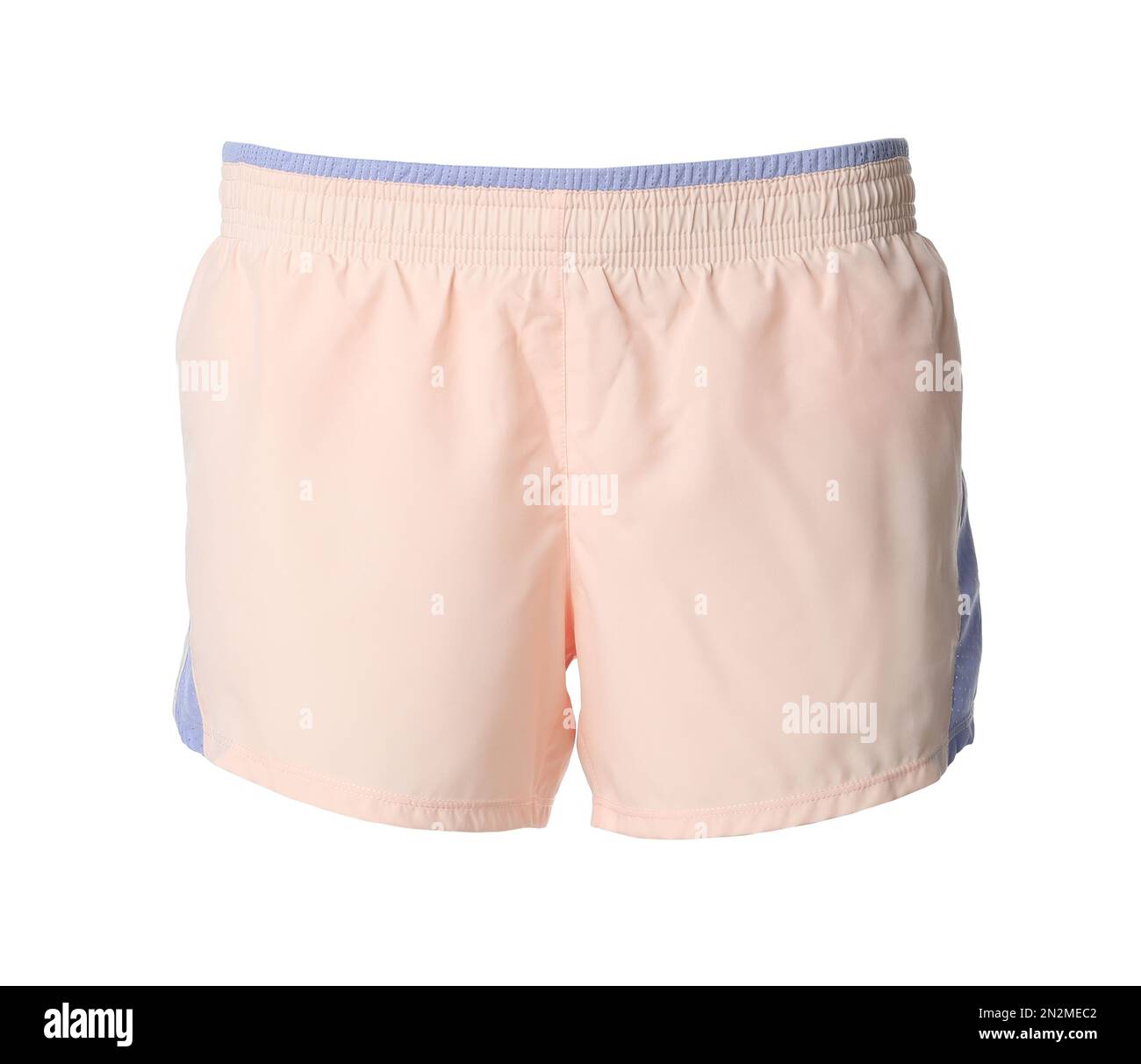 Short pour femme rose isolé sur blanc. Vêtements de sport Banque D'Images