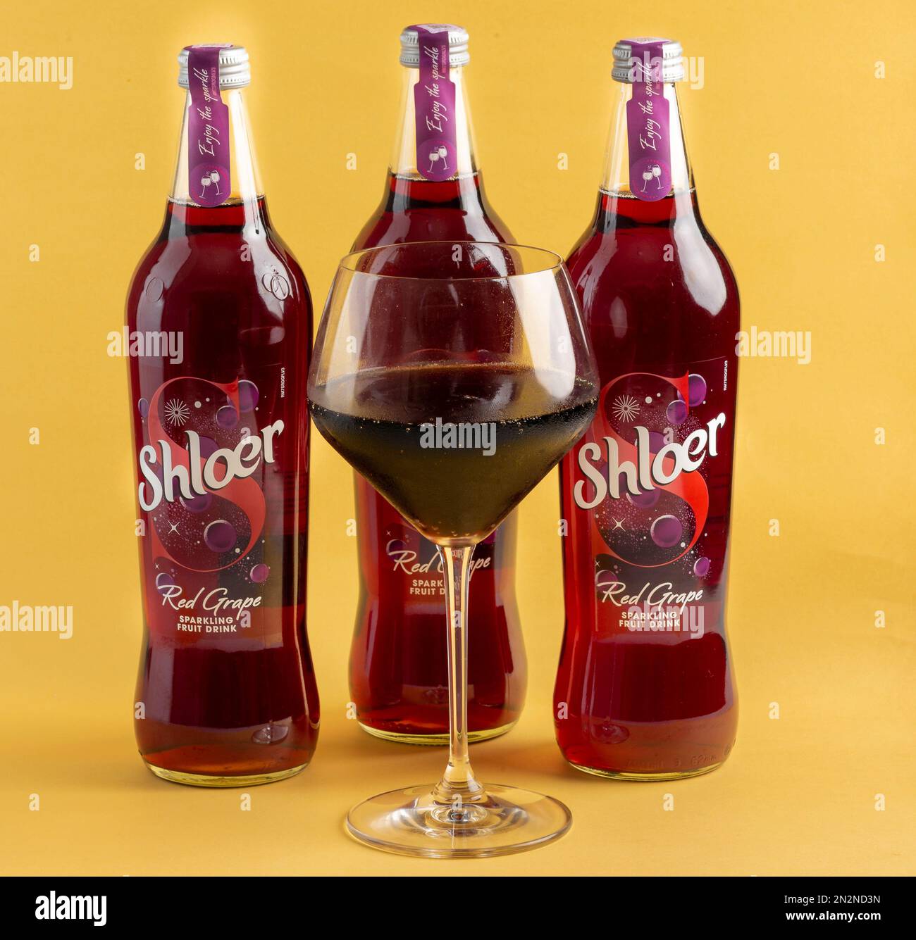 shloer les bouteilles Banque D'Images