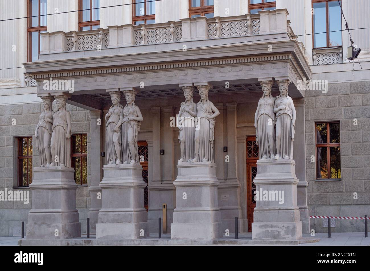 Vue extérieure du Palais de Justice ou du Justizpalast. Cette néo-Renaissance a été construite de 1875 à 1881 et est le siège de la Cour suprême Banque D'Images