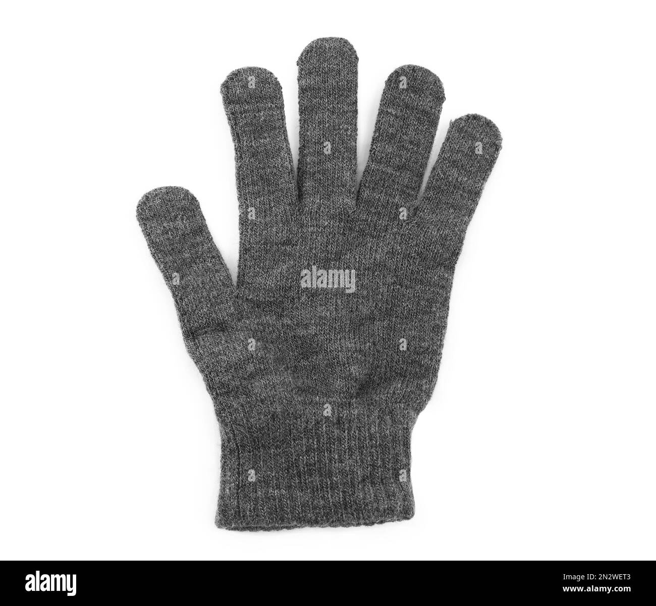 Knitted glove Banque d'images noir et blanc - Alamy