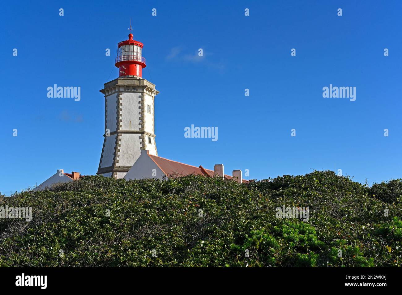 cabo espichel, portugal - 2023-01-19: phare de cabo espichel -- [credit: joachim affeldt - format plus grand disponible sur demande] Banque D'Images