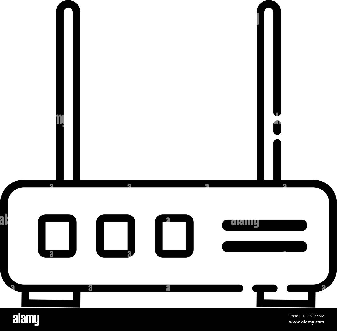Icône Wi-Fi du réseau Internet. Vecteur modifiable. Illustration de Vecteur