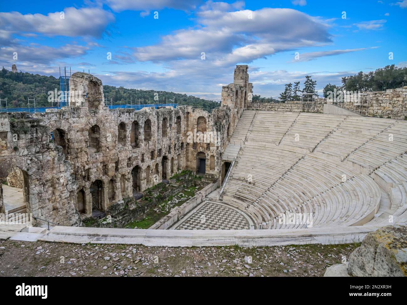 Amphi-Théâtre, Odéon des Herodes Atticus, Akropolis, Athen, Griechenland Banque D'Images