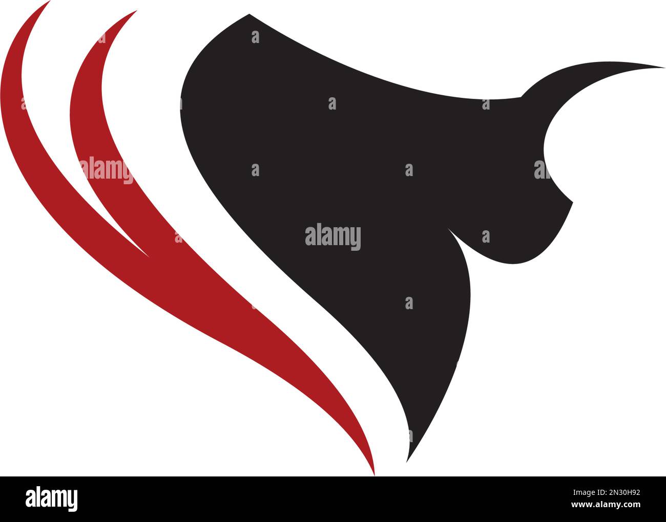 logo bull symbole vectoriel clipart Illustration de Vecteur