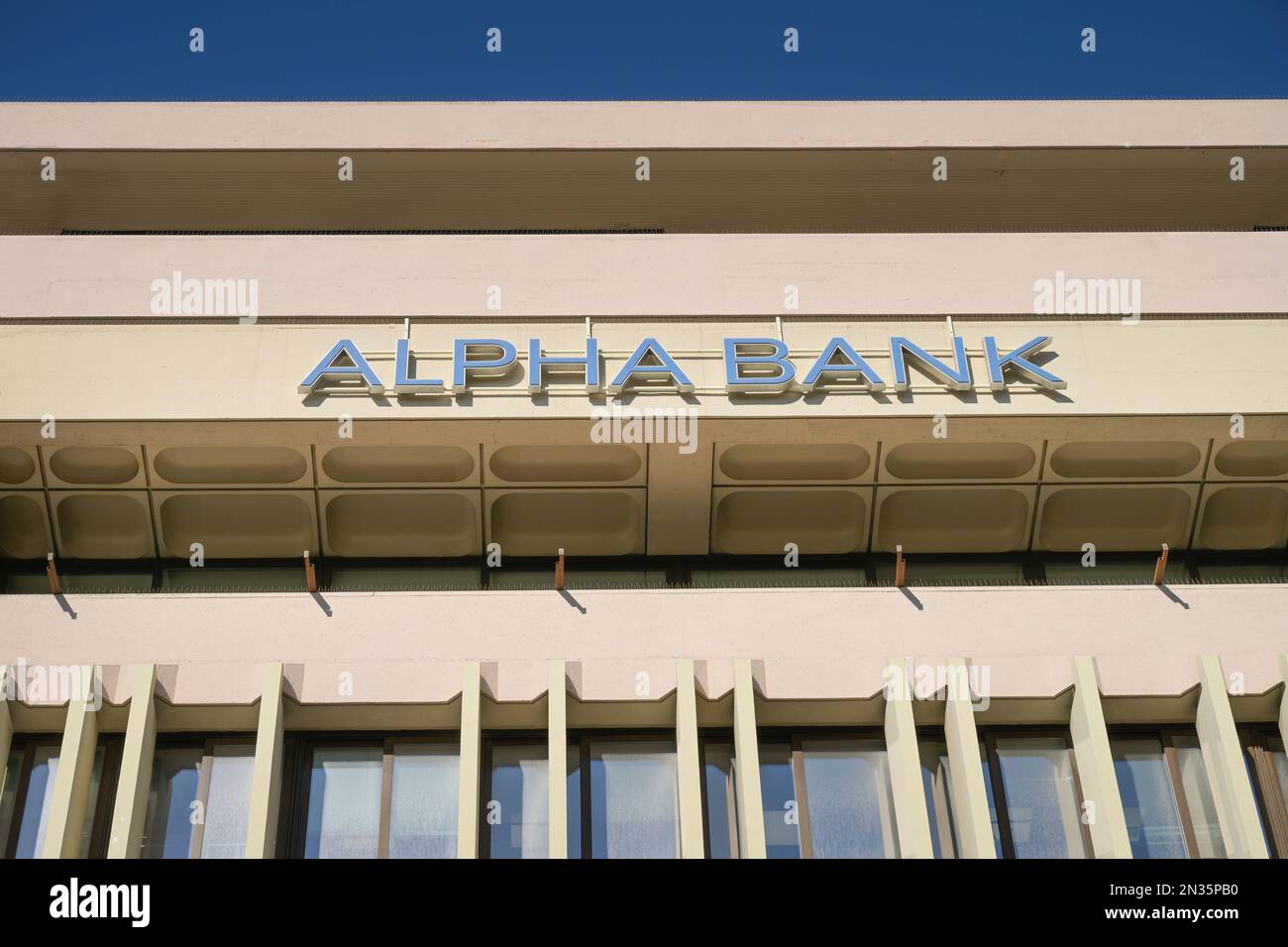 Alpha Bank, Stadiou, Athen, Griechenland Banque D'Images