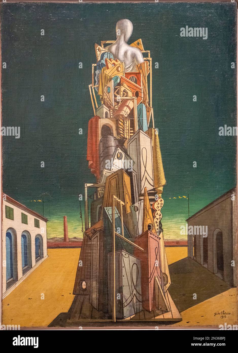 Le grand mataphysicien, 1945, Giorgio de Chirico, Nouvelle Galerie nationale, Berlin, République fédérale d'Allemagne Banque D'Images