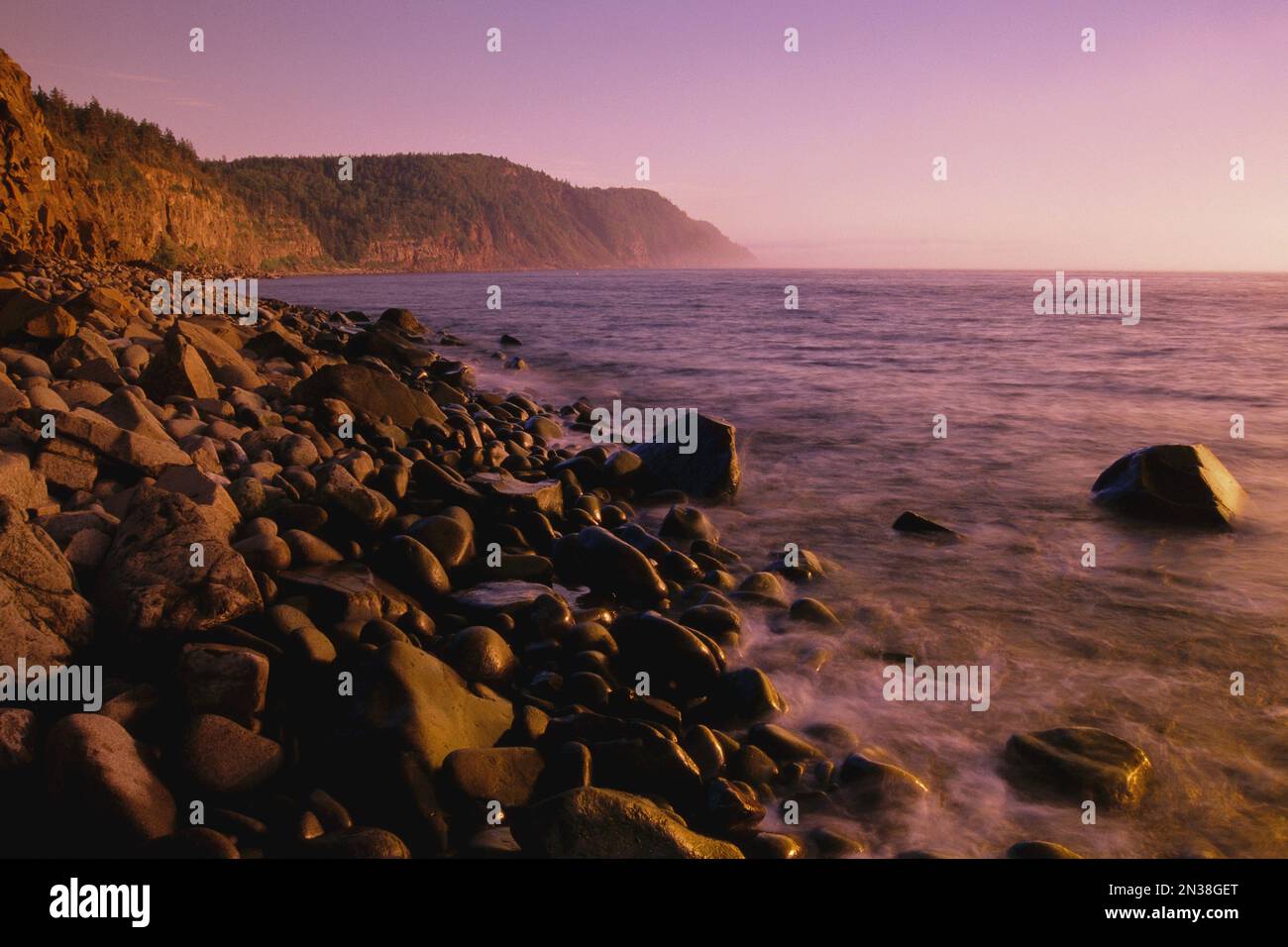 Eddy Point Long, l'île Grand Manan au Nouveau-Brunswick, Canada Banque D'Images