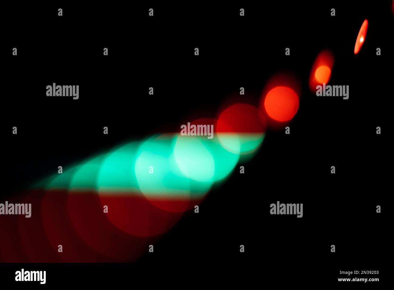 BANDE LED abstraite flou photo arrière-plan avec effet bokeh des lumières colorées Banque D'Images