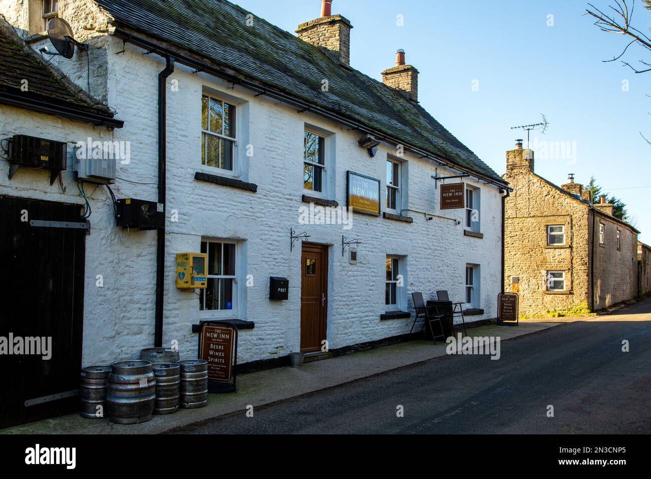 Le New inn pub dans les landes de Staffordshire pic village de district de Flash , le plus haut village de Grande-Bretagne Banque D'Images