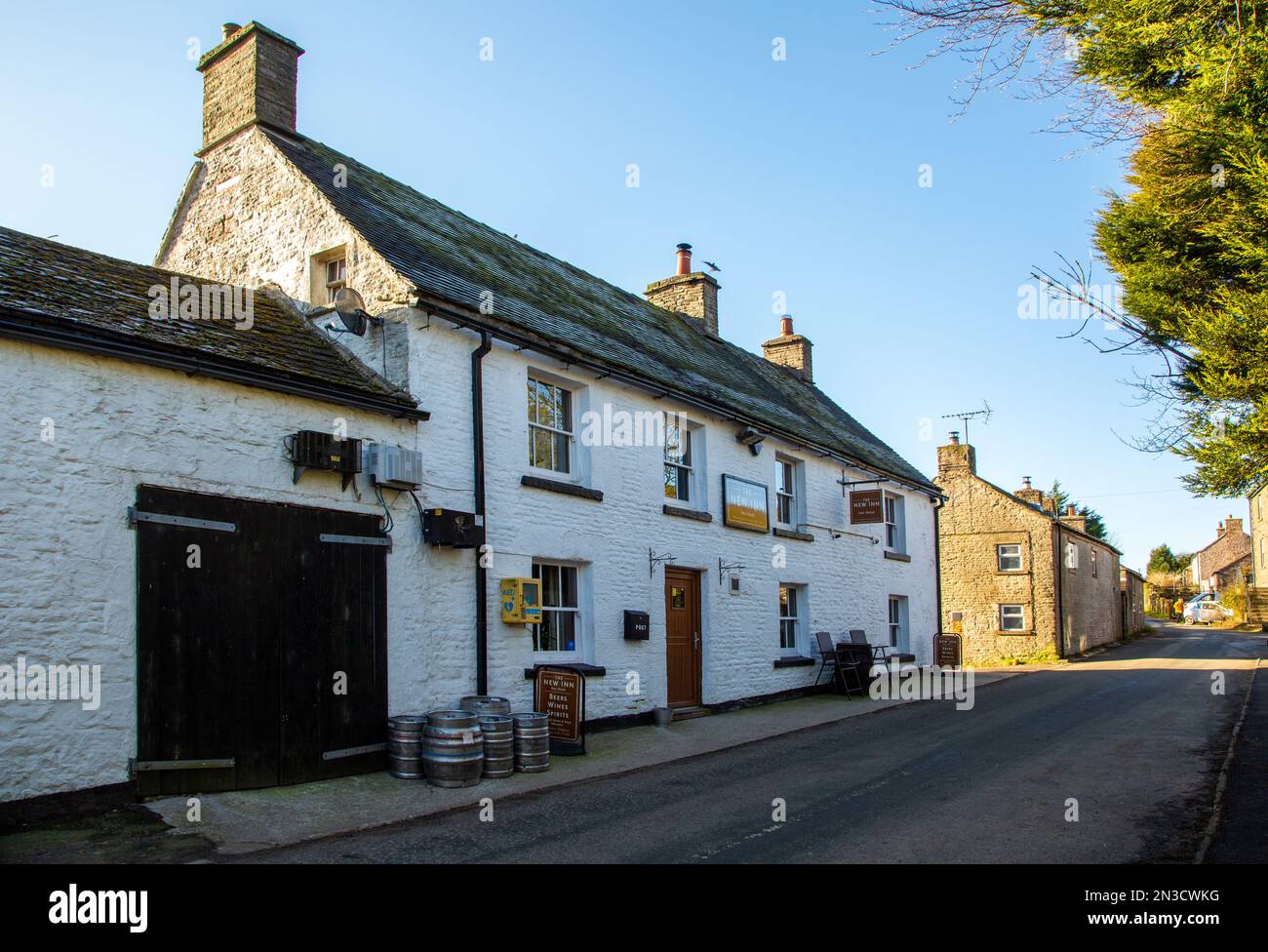 Le New inn pub dans les landes de Staffordshire pic village de district de Flash , le plus haut village de Grande-Bretagne Banque D'Images