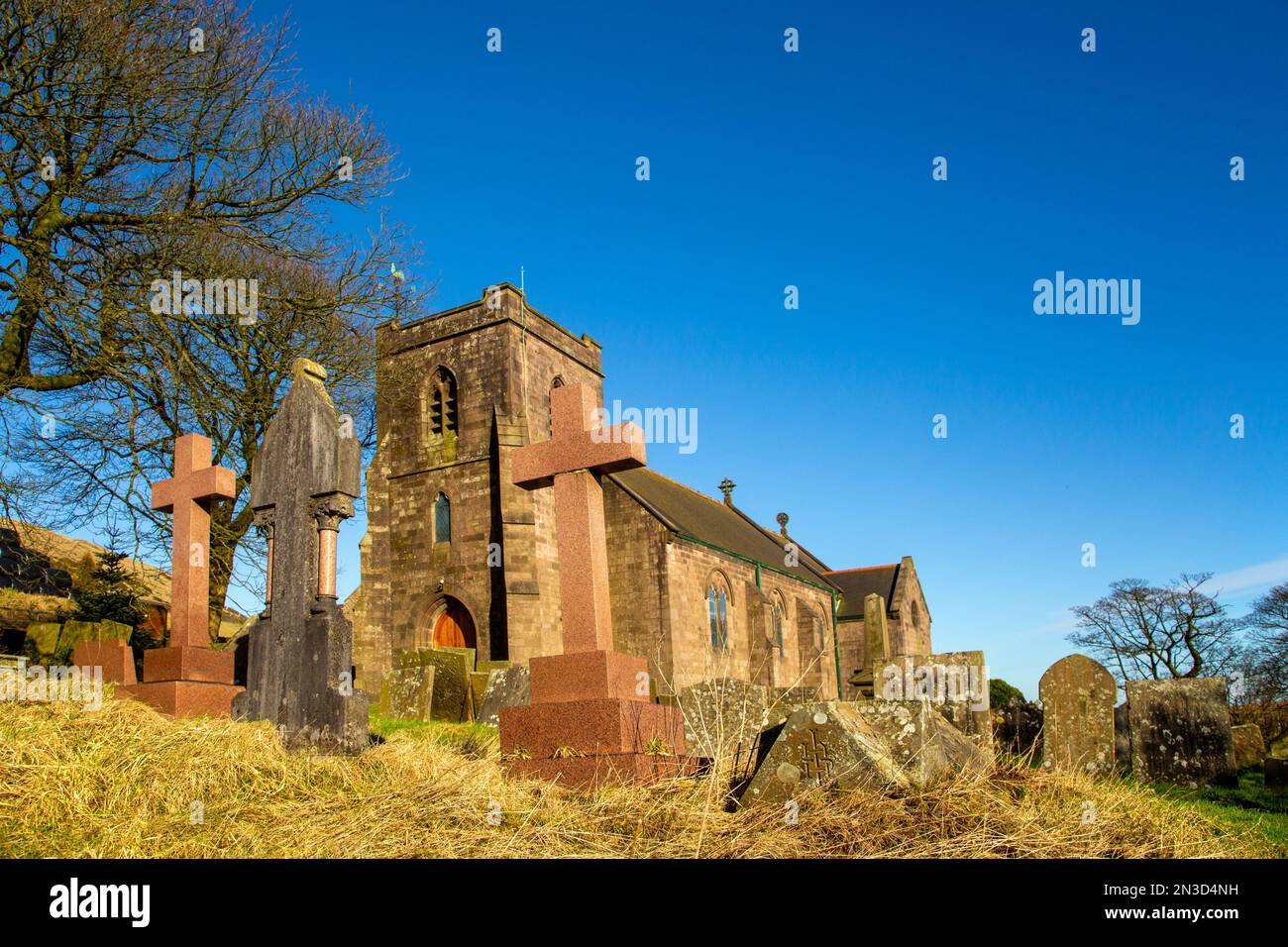 L'église paroissiale de St Pauls située à Flash, le plus haut village de Britain Quarnford, Staffordshire Moorlands. Peak District Angleterre Banque D'Images