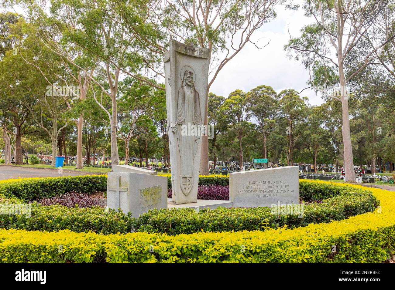 Cimetière Rookwood Sydney Australie, cimetière catholique de la nécropole , été 2023, Australie Banque D'Images